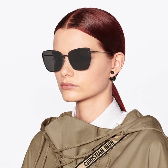DIOR MissDior B2U Shiny Gunmetal/Smoke Eye Sunglasses - Picture 1 of 6